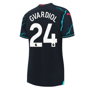 Manchester City Josko Gvardiol #24 Dámské Alternativní Dres 2023-24 Krátký Rukáv
